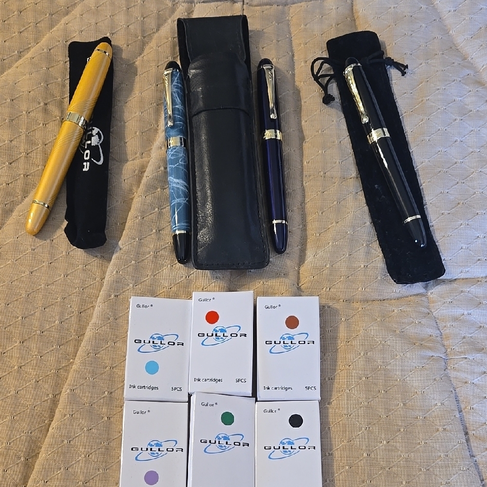 Blue Writing Accessories with Protective Cases and Sleek Design